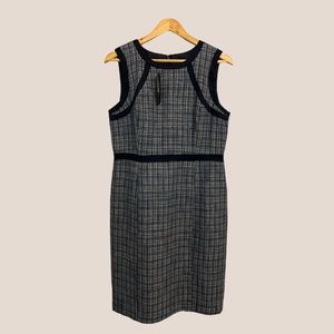 Talbots Tweeted Sheath Navy Dress NWT (10)